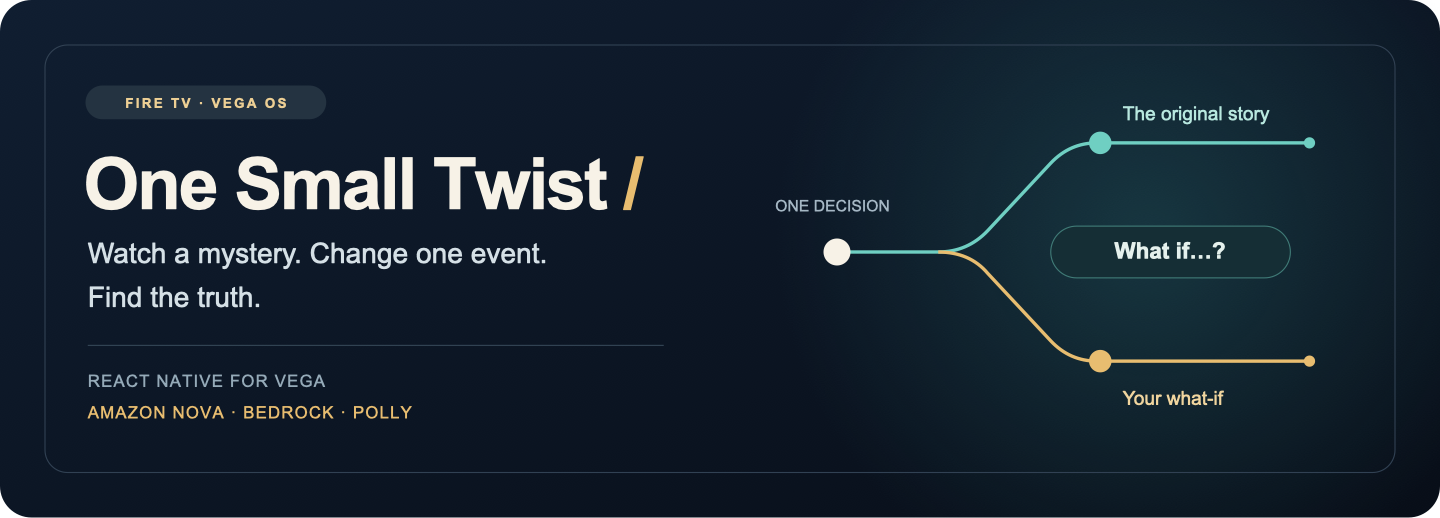 One Small Twist — watch a mystery, change one event, find the truth